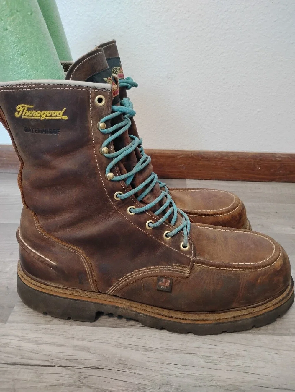 Thorogood Waterproof Steel Toe Lace up Tie Boots